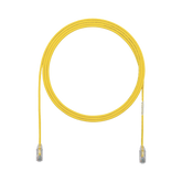 Cable de Parcheo TX6, UTP Cat6, Diámetro Reducido (28AWG), Color Amarillo, 1ft
